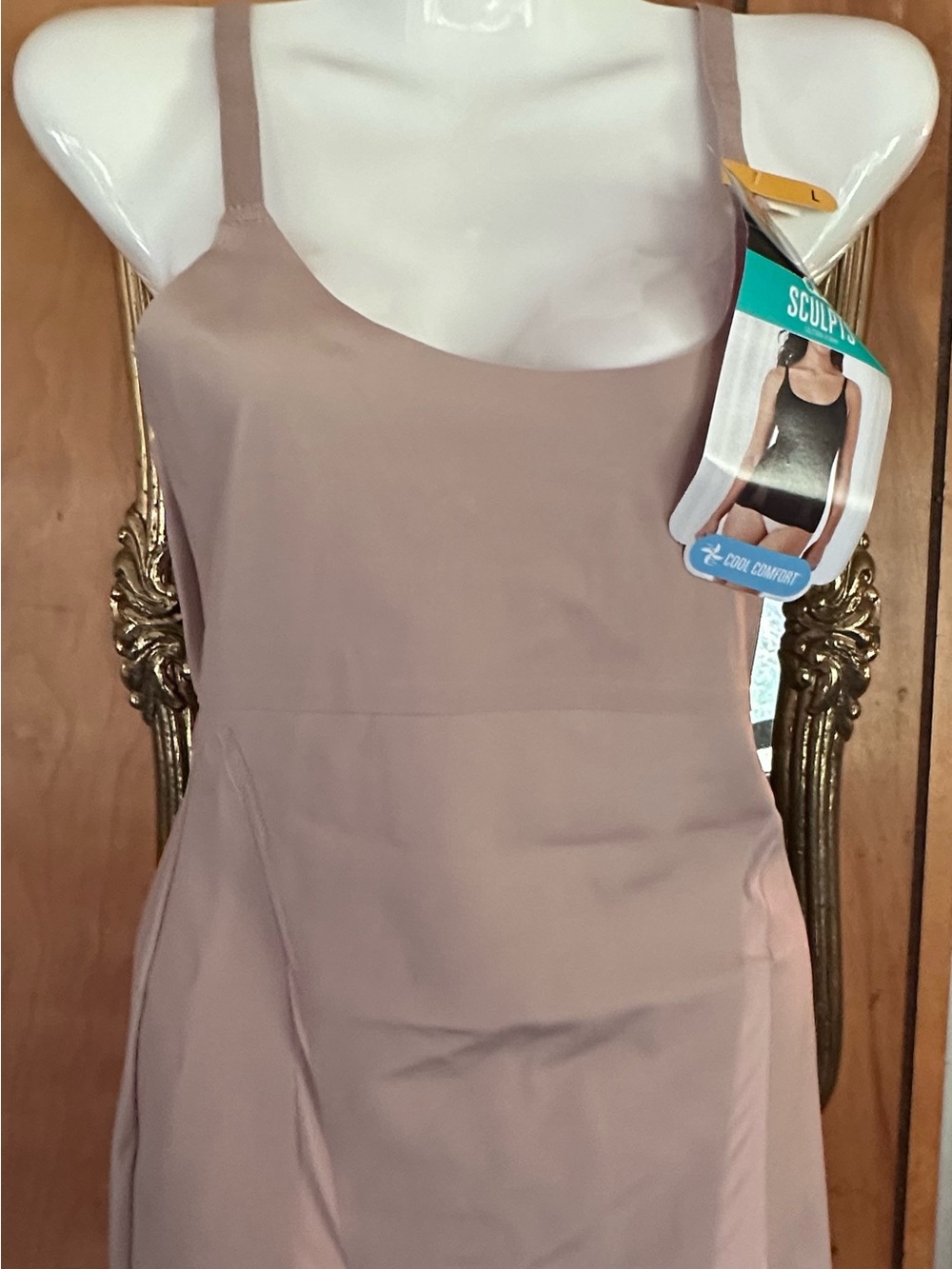 Maidenform Taupe Scoop Cami Body Shaper L